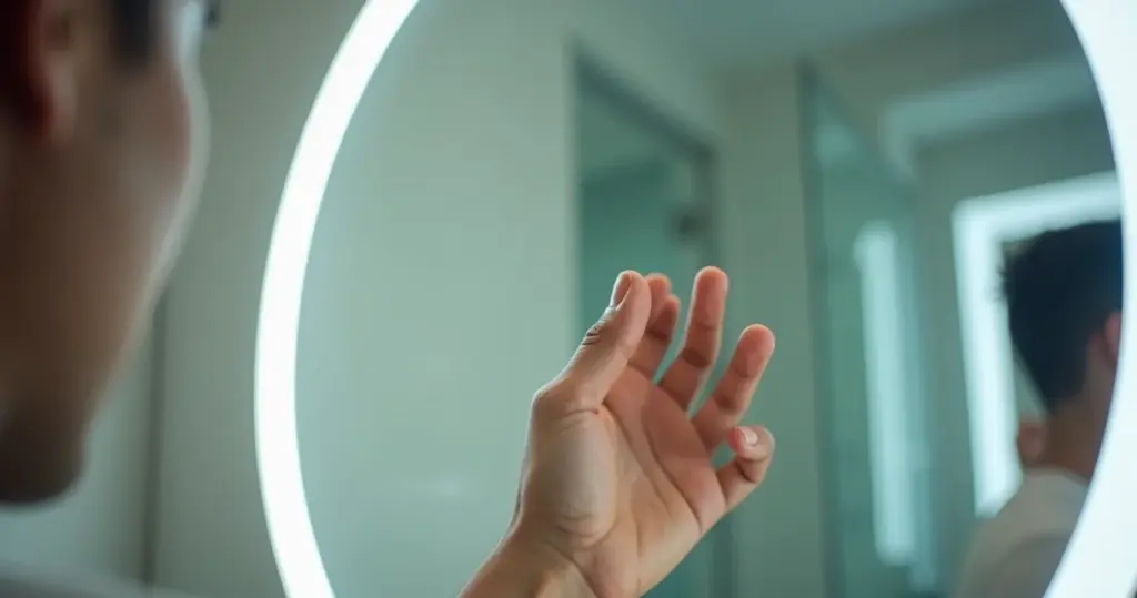 Banheiro Luxo 2026: Como Instalar Espelho com LED Fácil