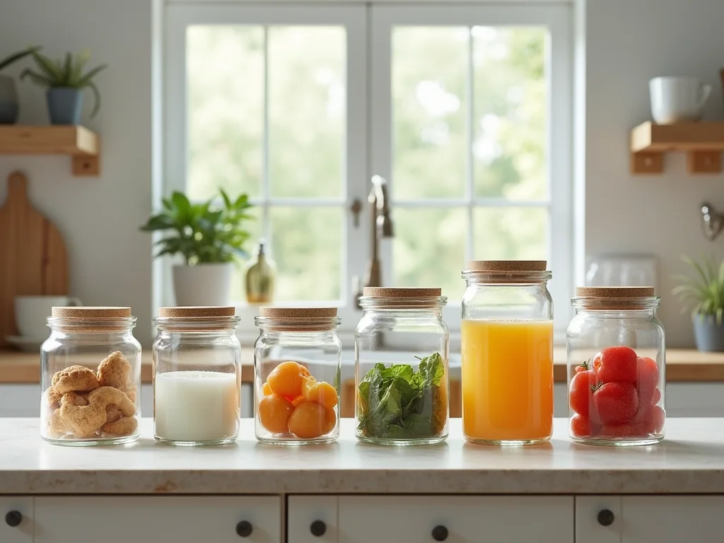 Potes de Vidro Sem Tampa: 5 Soluções Criativas Para Organizar Sua Cozinha Potes de Vidro Sem Tampa: 5 Soluções Criativas Para Organizar Sua Cozinha