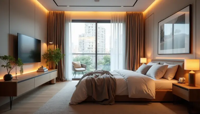 Quarto Pequeno de Casal: 7 Dicas de Decoração com TV em 2026 Quarto Pequeno de Casal: 7 Dicas de Decoração com TV em 2026