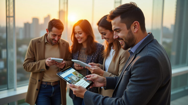 Classificados em São Paulo: Encontre as Melhores Ofertas de Imóveis e Empregos em 2026 Pessoas buscando imóveis e empregos em São Paulo com a cidade ao fundo.