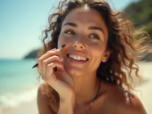 Maquiagem para Praia: O Guia Definitivo Sem Derreter Maquiagem para Praia: O Guia Definitivo Sem Derreter