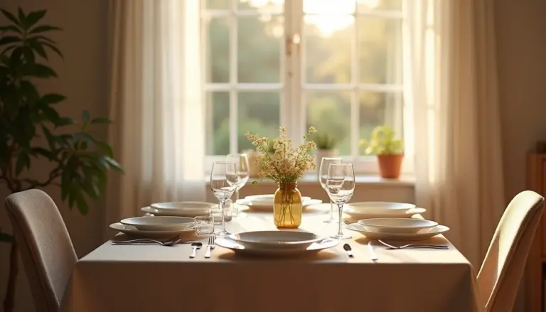 Mesa Posta Simples: Crie Ambientes Aconchegantes em Minutos Mesa Posta Simples: Crie Ambientes Aconchegantes em Minutos