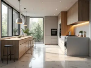 Piso para Cozinha e Lavanderia Juntas: Soluções de 2026