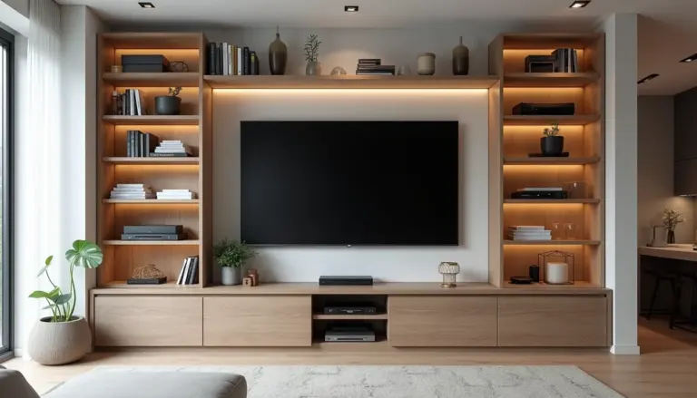 Rack para Sala: 5 Ideias Incríveis Para Organizar e Decorar em 2026