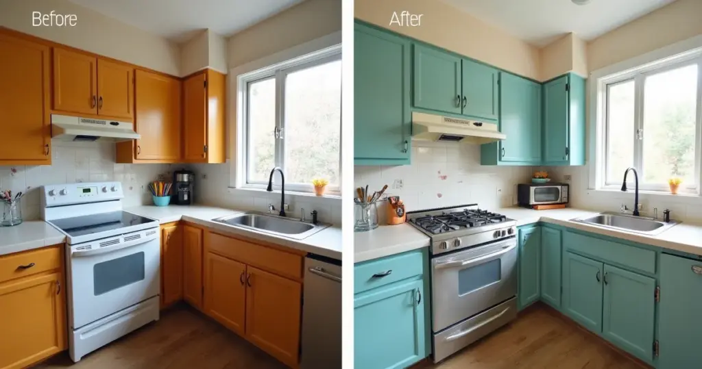 Reforma de Cozinha Antes e Depois Gastando Pouco: DIY Incrível!