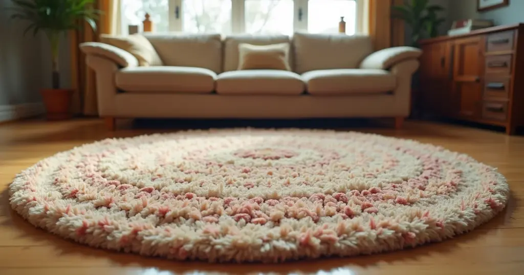 Tendência 2026: O Tapete Redondo na Sala que Define o Luxo Tendência 2026: O Tapete Redondo na Sala que Define o Luxo