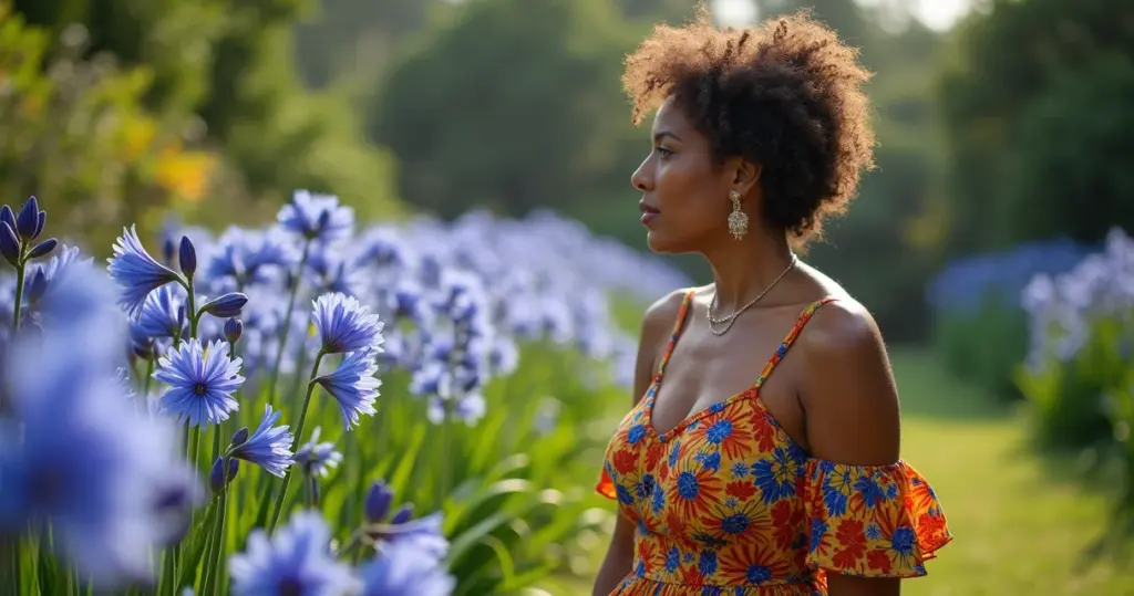 7 Ideias de Paisagismo com Agapanto Azul para Jardim de Cinema