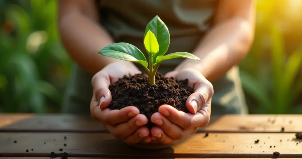 Casca de arroz carbonizada: o truque que transforma seu jardim em 7 dias