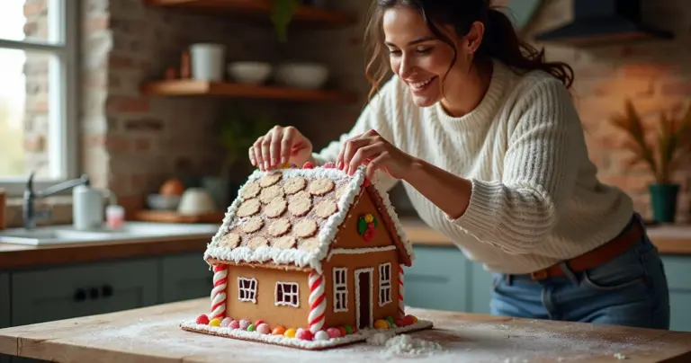 Casinha de biscoito de gengibre que não desaba: faça em 2h Casinha de biscoito de gengibre que não desaba: faça em 2h