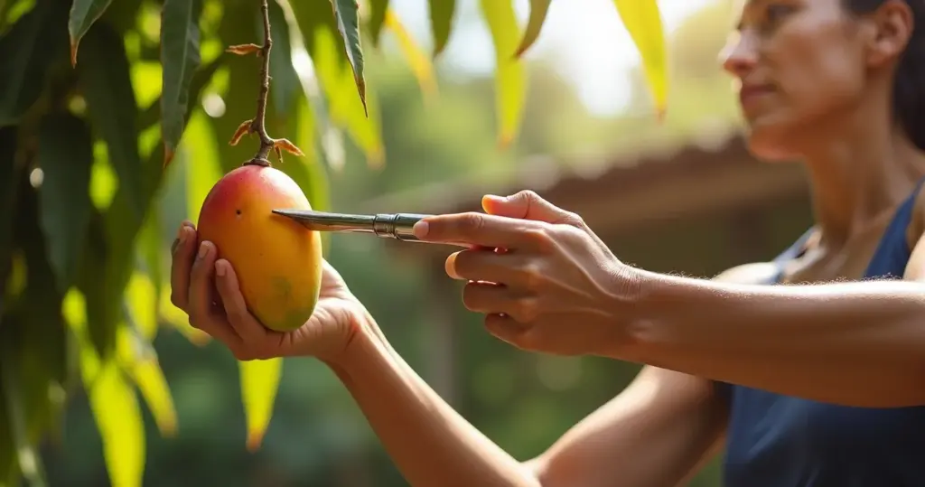 Colhedor de frutas: como pegar manga no alto sem subir em escada