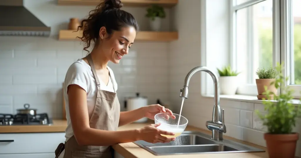 Como desentupir pia de cozinha com 3 ingredientes da sua despensa