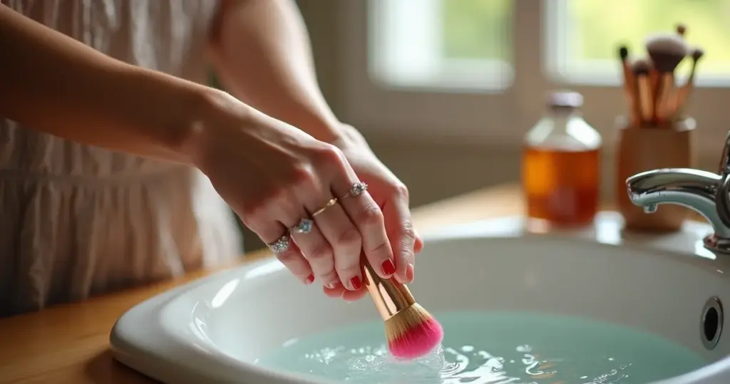 Como fazer limpeza de pincis de maquiagem sem estragar suas ferramentas