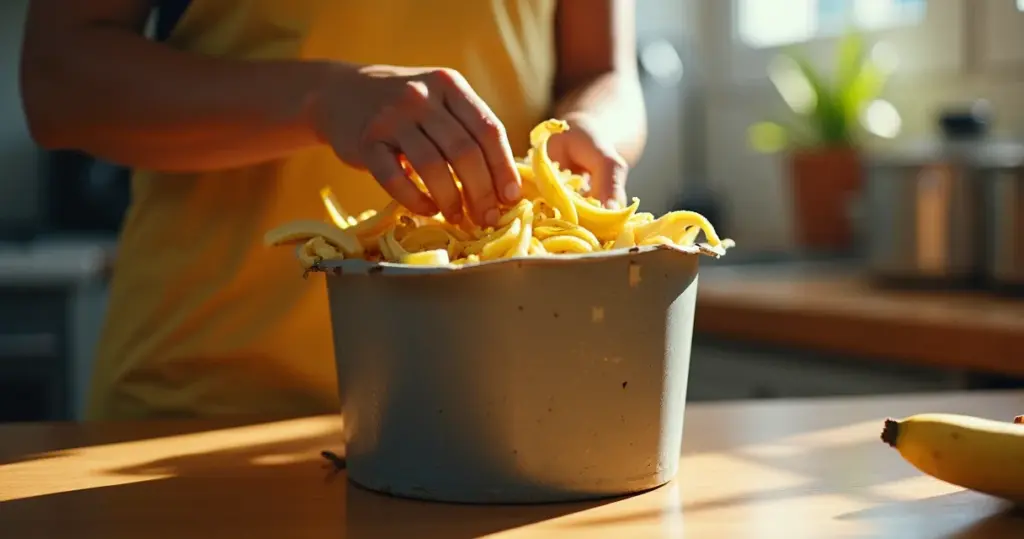 Como sua casca de banana vira adubo e reduz seu lixo pela metade