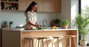 17 Ideias de Cozinha com Ilha Pequena que Otimizam Cada Centímetro