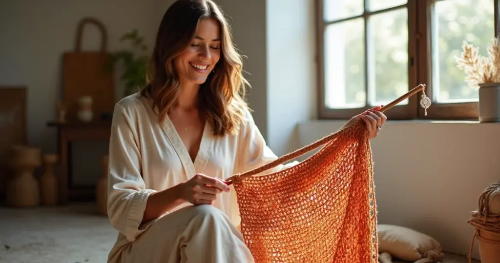 Crochê Tunisiano: A Técnica que Transforma Pontos Básicos em Peças Profissionais