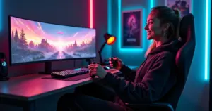 12 Ideias de Decoração de Quarto Gamer que Transformam Setup em Experiência 12 Ideias de Decoração de Quarto Gamer que Transformam Setup em Experiência