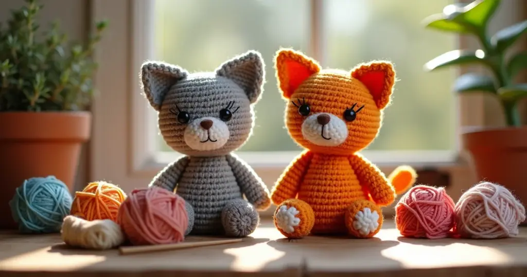 Gatinhos Amigurumi: Do Fio ao Afeto em 6 Passos Simples Gatinhos Amigurumi: Do Fio ao Afeto em 6 Passos Simples