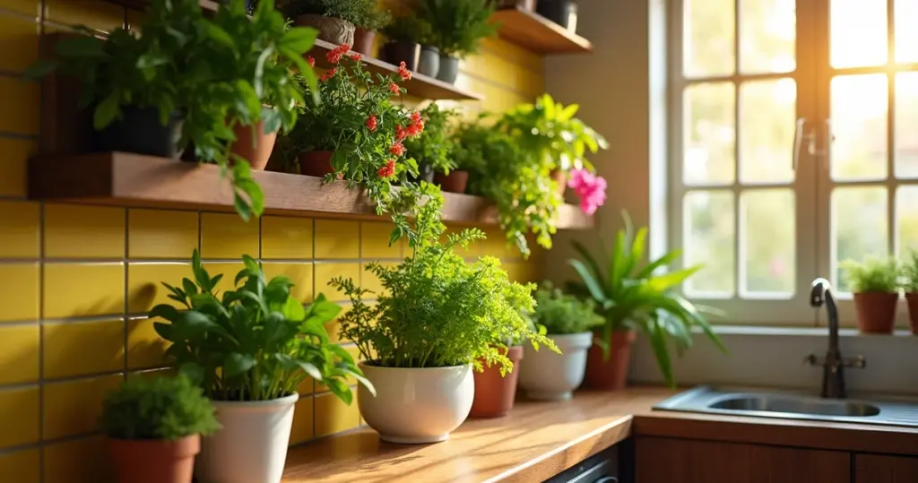 18 Ideias de Jardim Vertical na Cozinha que Economizam e Refrescam