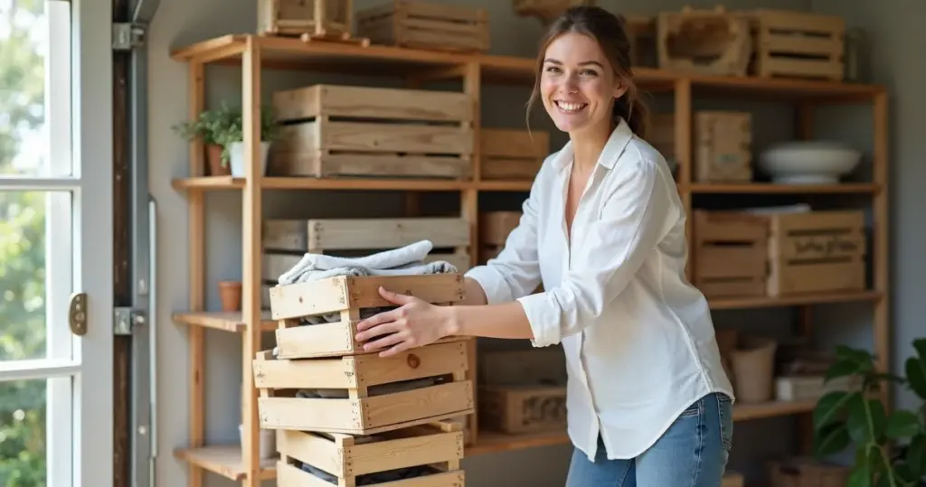 21 Ideias de Organização com Caixotes de Feira que Transformam sua Casa