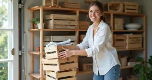 21 Ideias de Organização com Caixotes de Feira que Transformam sua Casa