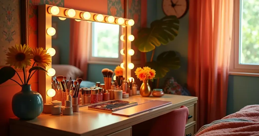 12 Ideias de Penteadeira Camarim para Acabar com Erros de Maquiagem 12 Ideias de Penteadeira Camarim para Acabar com Erros de Maquiagem