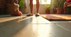 Piso de cimento polimérico: acabamento profissional que você faz em casa Piso de cimento polimérico: acabamento profissional que você faz em casa