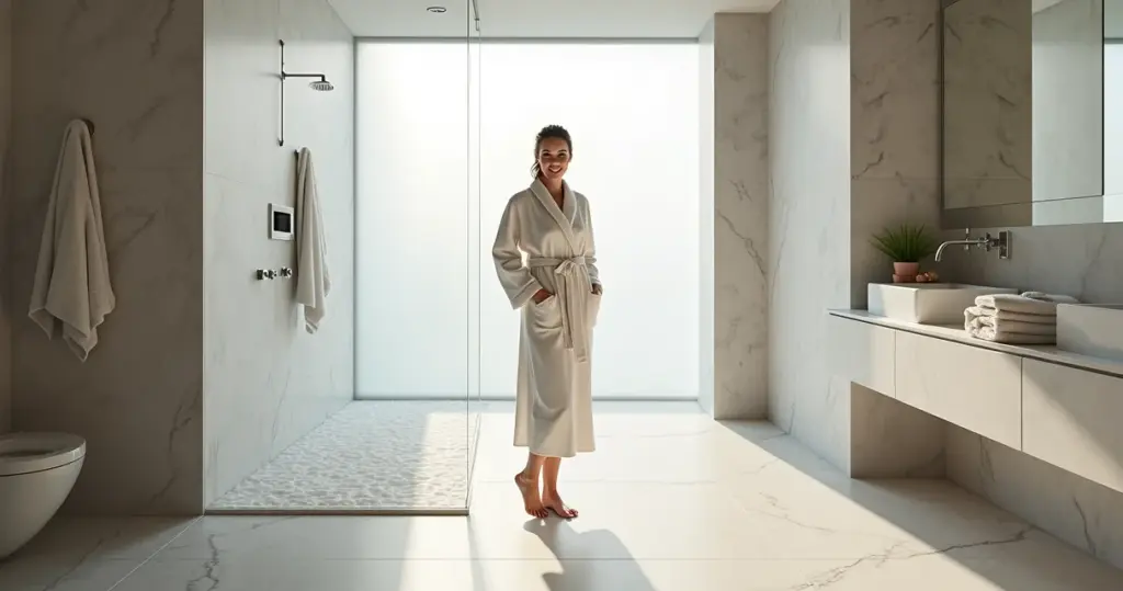 17 Ideias de Porcelanato para Banheiro: Box Seguro e Sem Escorregões