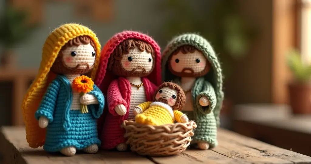 Presépio Amigurumi: Faça o Seu Natal Único Com Crochê 3D