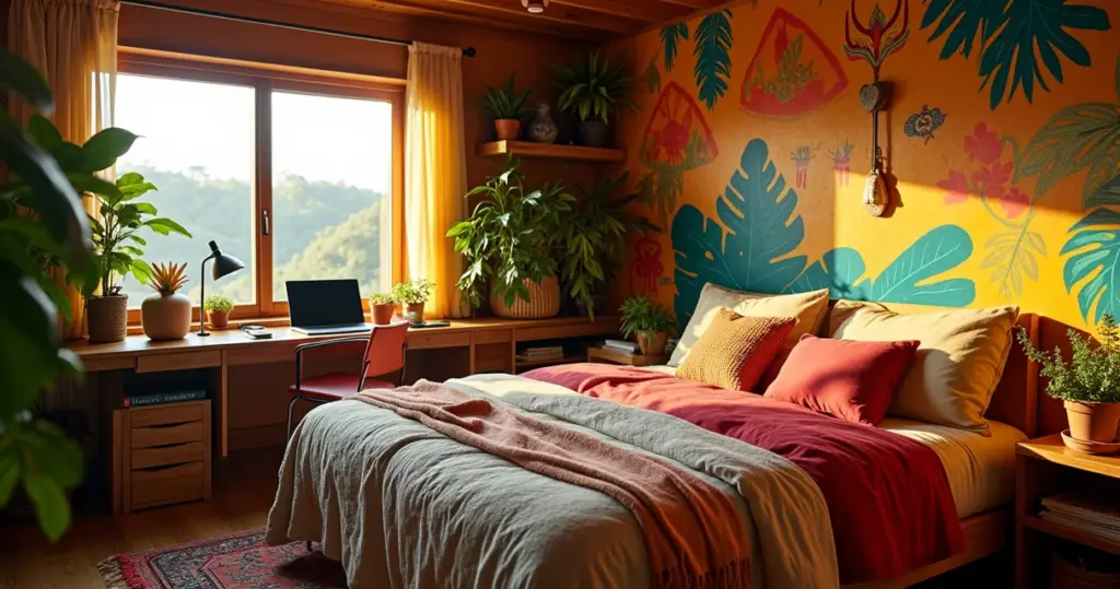 27 Ideias de Quarto de Casal com Escritório que Otimizam Cada Centímetro 27 Ideias de Quarto de Casal com Escritório que Otimizam Cada Centímetro