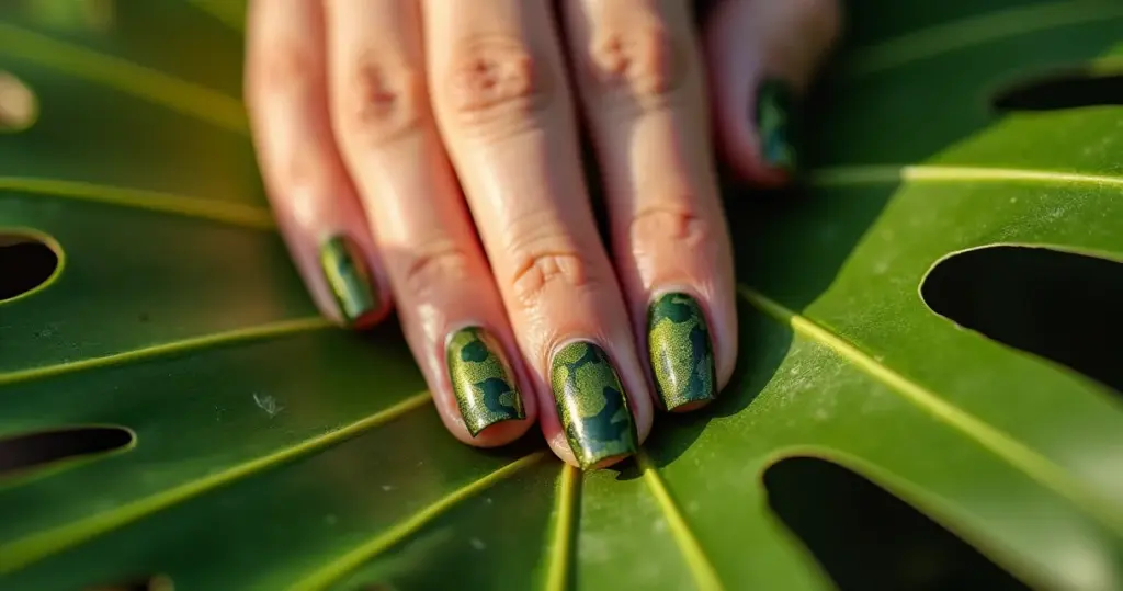 12 Ideias de Unha Decorada Camuflado que Vão Transformar Sua Manicure