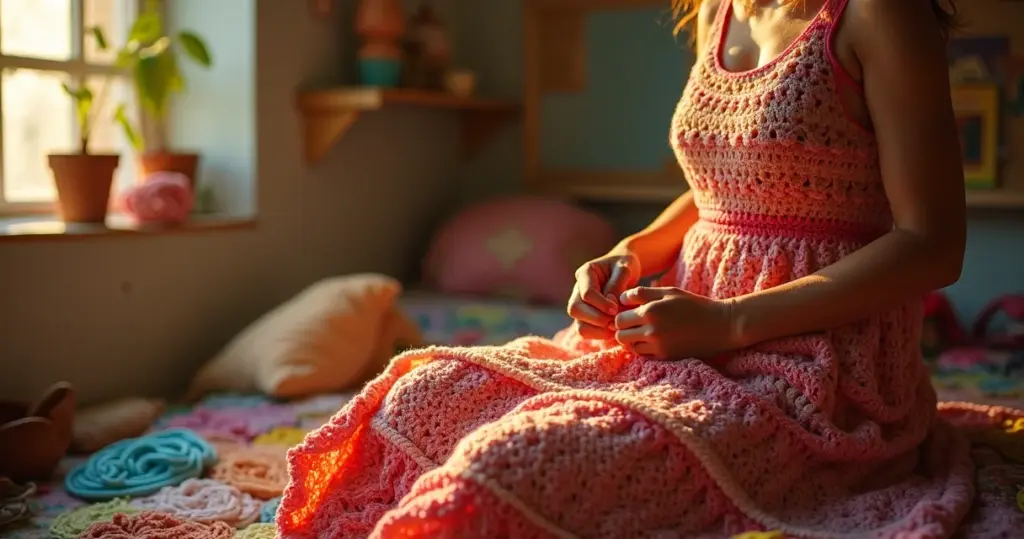 Vestidos de Crochê Passo a Passo: Do Novelão ao Luxo em 7 Etapas