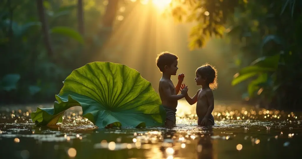 Como a vitória-régia suporta 50kg e transforma seu lago
