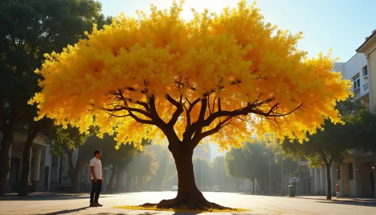 Acácia mimosa: ela floresce no inverno e não quebra a calçada Acácia mimosa: ela floresce no inverno e não quebra a calçada