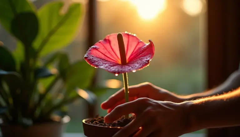 Antúrio rosa parou de florir? 3 ajustes que fazem brotar flores