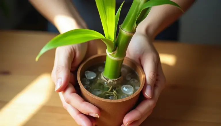 Bambu da sorte na água: o erro que amarela as folhas e como evitar Bambu da sorte na água: o erro que amarela as folhas e como evitar