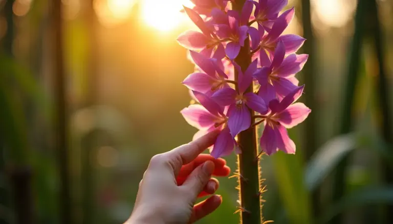 Orquídea bambu: ela ama sol pleno e floresce o ano todo