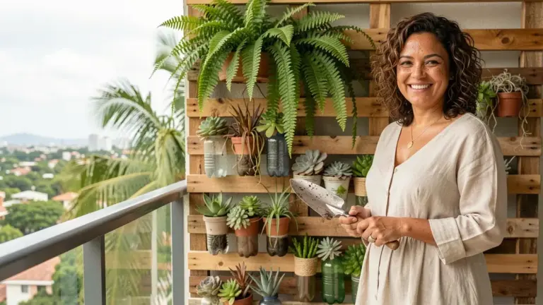 Como fazer um jardim vertical gastando pouco – 5 ideias práticas